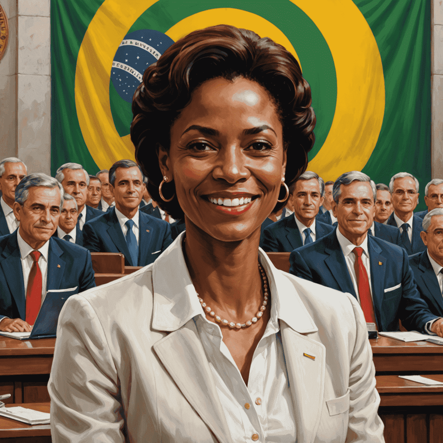 Capa do livro autobiográfico de Simone Tebet, mostrando a autora em um cenário político, vestida formalmente e com um sorriso confiante. O fundo sugere o Congresso Nacional brasileiro.