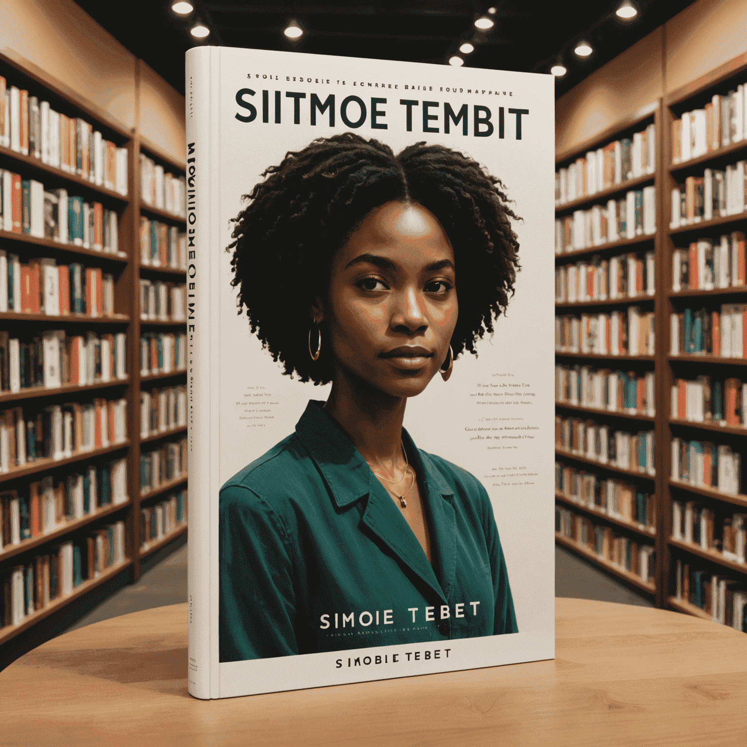 Capa do livro de Simone Tebet em destaque em uma livraria, com opções de compra online e física visíveis